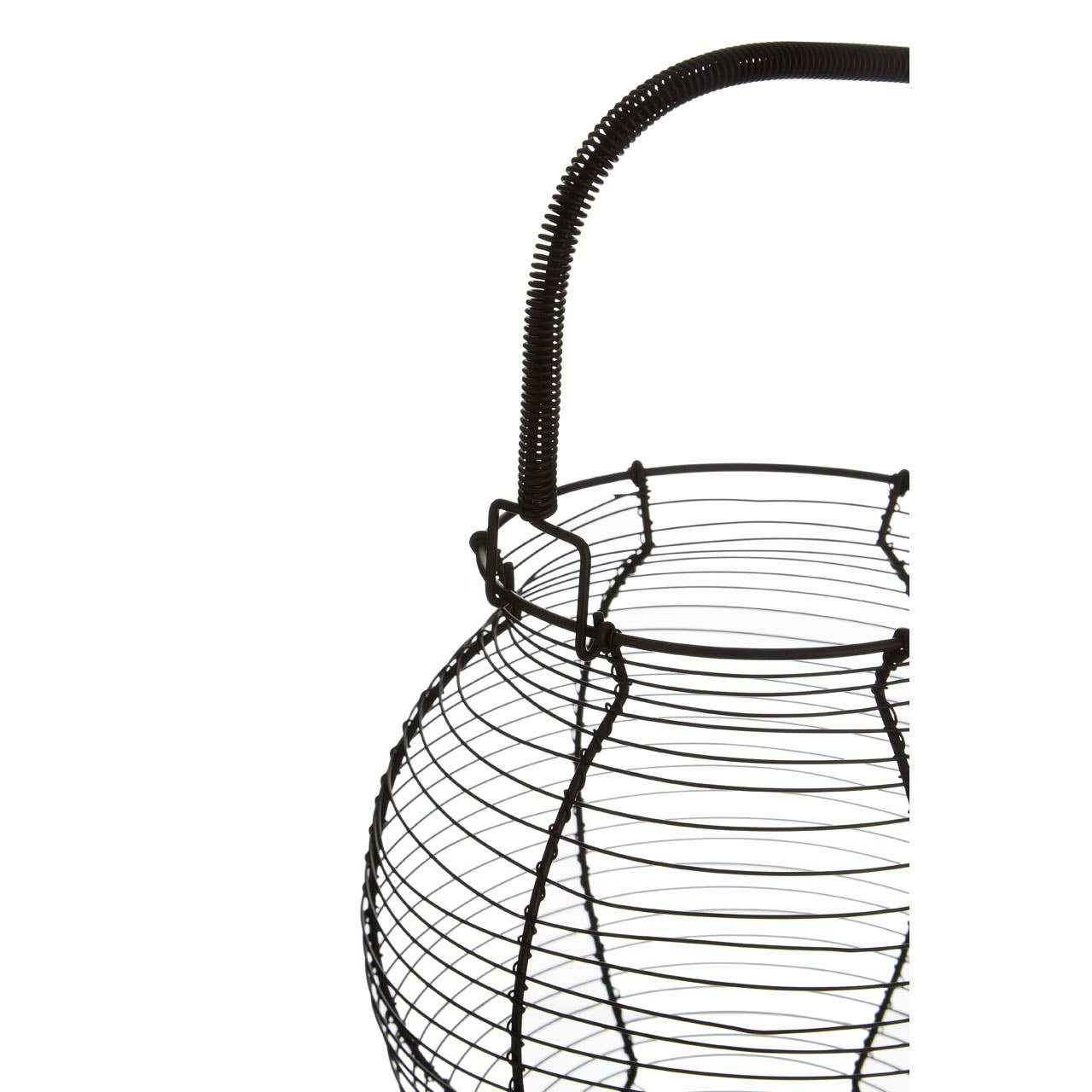 Interiors by Premier – wholesale Basket – Hygge Matte Black Egg Basket3