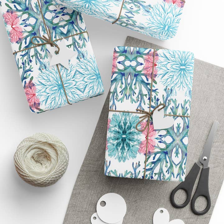 Carta da regalo corallo vivace - Carta da regalo colorata ed ecologica per la vendita all'ingrosso da parte di Blue Cava