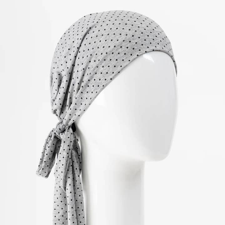 Sibelle - Wholesale Scarf - Women's - Women Chemo Scarf with Ties | Dots