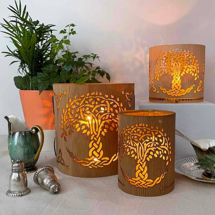 The Celtic Tree of Life Lantern for wholesale by LanternCozies