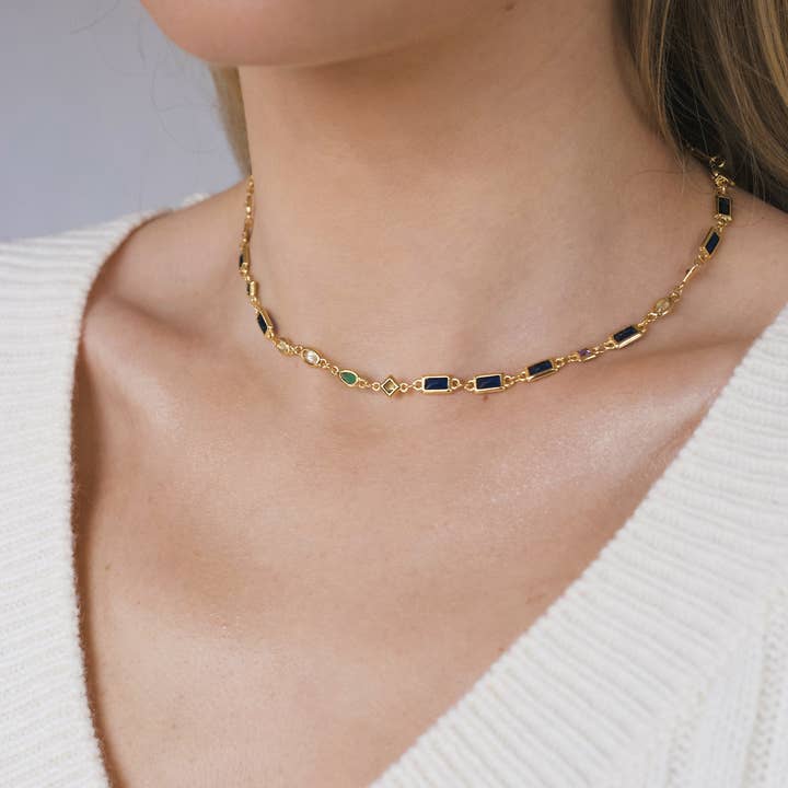 Rossie Jewellery - Wholesale Pendant/charm necklace - Gold Filled Dainty Necklace, Crystal Charm Necklace2