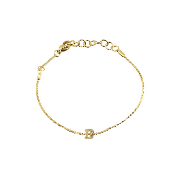 Brenda Grands Jewelry - Wholesale Charm/Dangle Bracelet - Waterproof Dainty Gold Initial Bracelet22