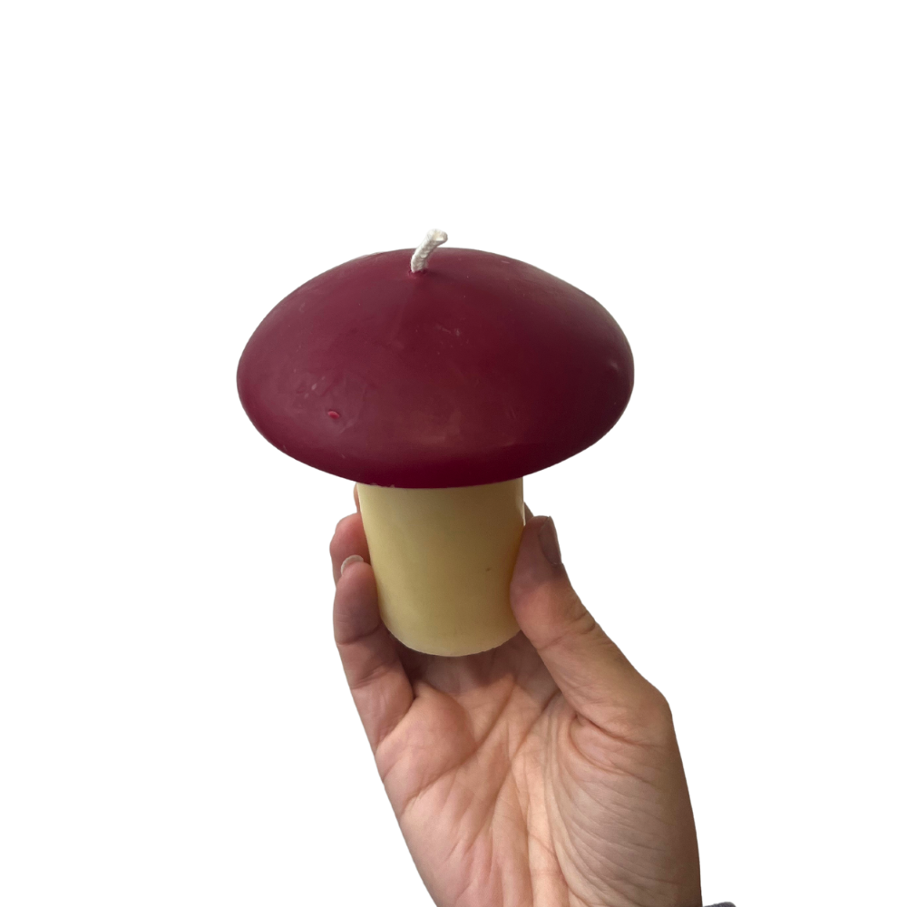 Freedom Rocks - Venta al por mayor Velas de diseño llamativo - Vela grande de cera de abejas con forma de hongo de 4 pulgadas de alto11