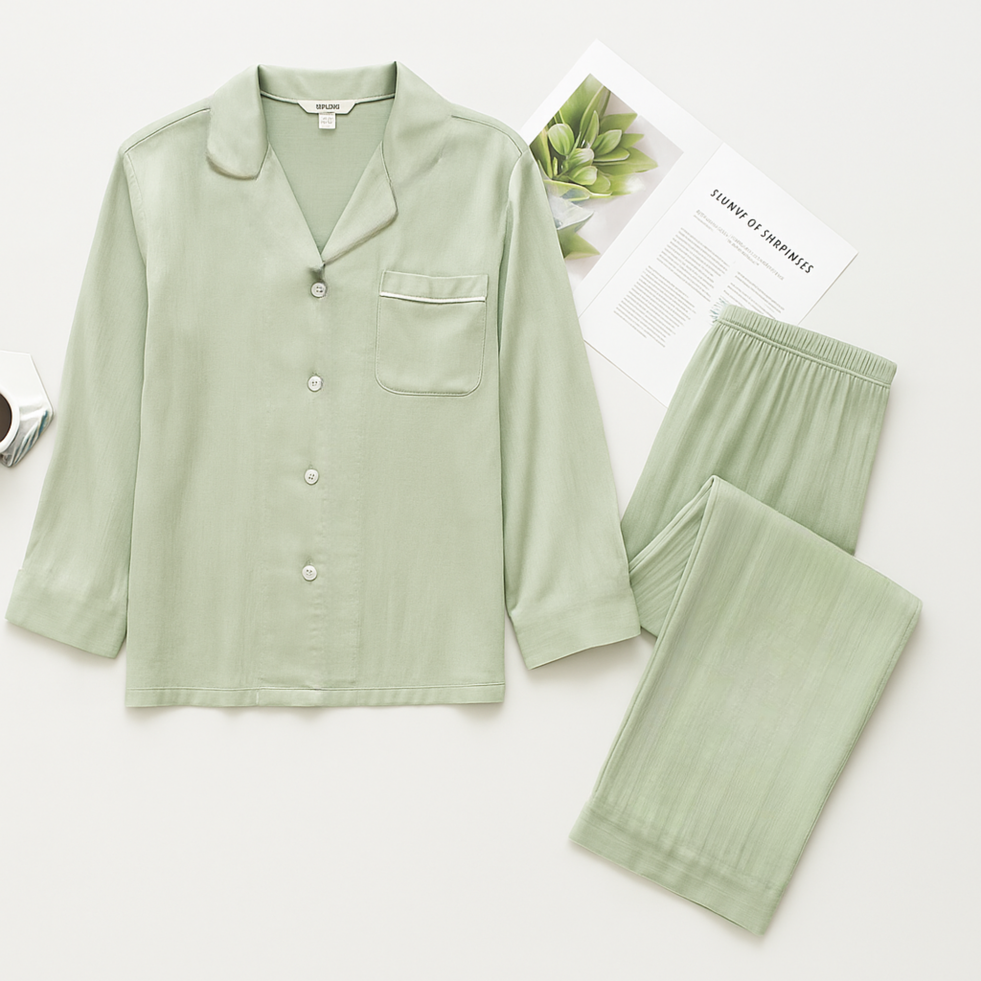 DrifWoo - Wholesale Pyjamaset - Dames - Dames viscose pyjamaset – Alledaags comfort & klassieke stijl2