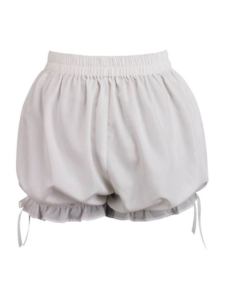 Daisy Corsets - Wholesale Underwear - Women's - White Crepe Bloomers2