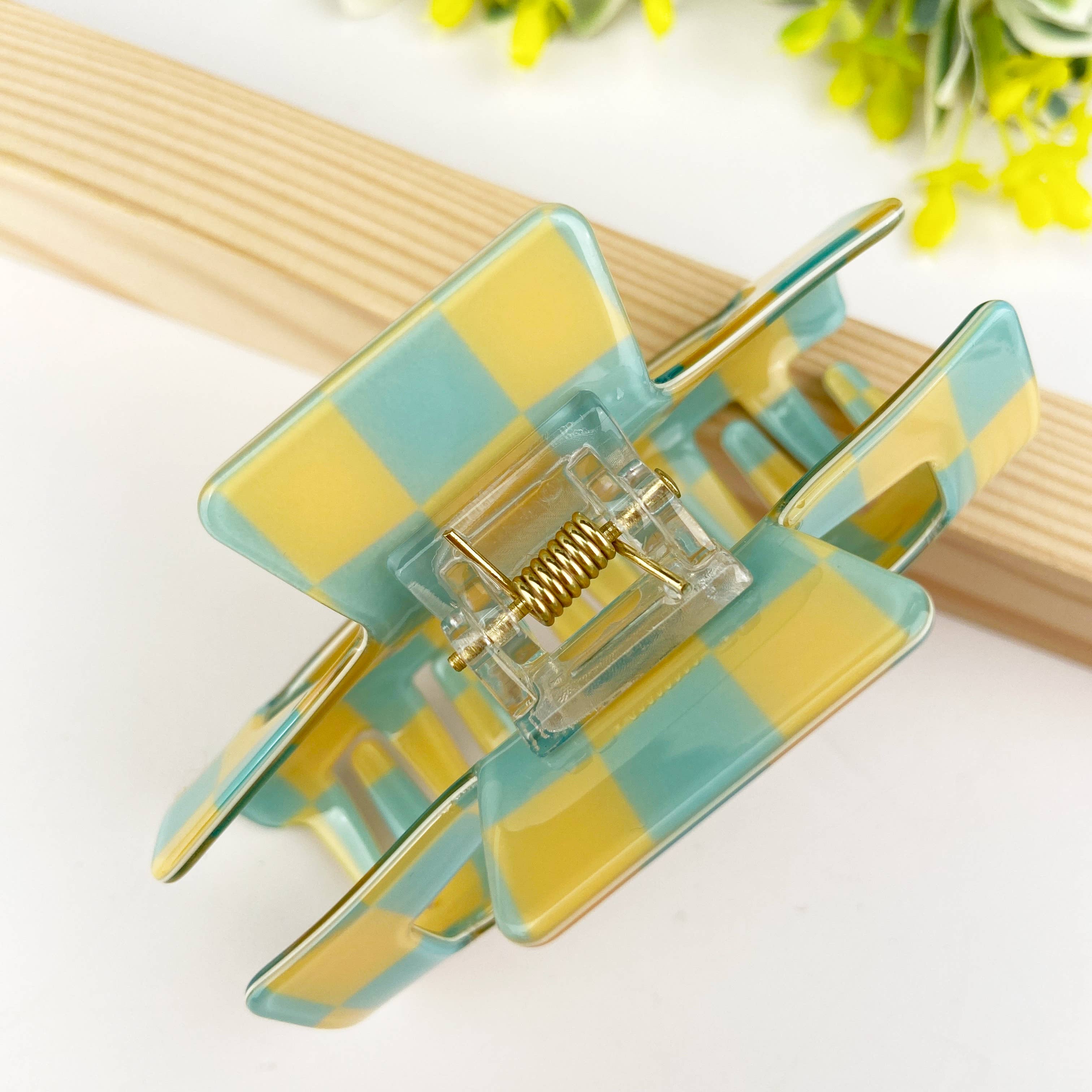 TheDivaSoap - Vente Pince à cheveux – femme - Pince à cheveux rétro en damier9