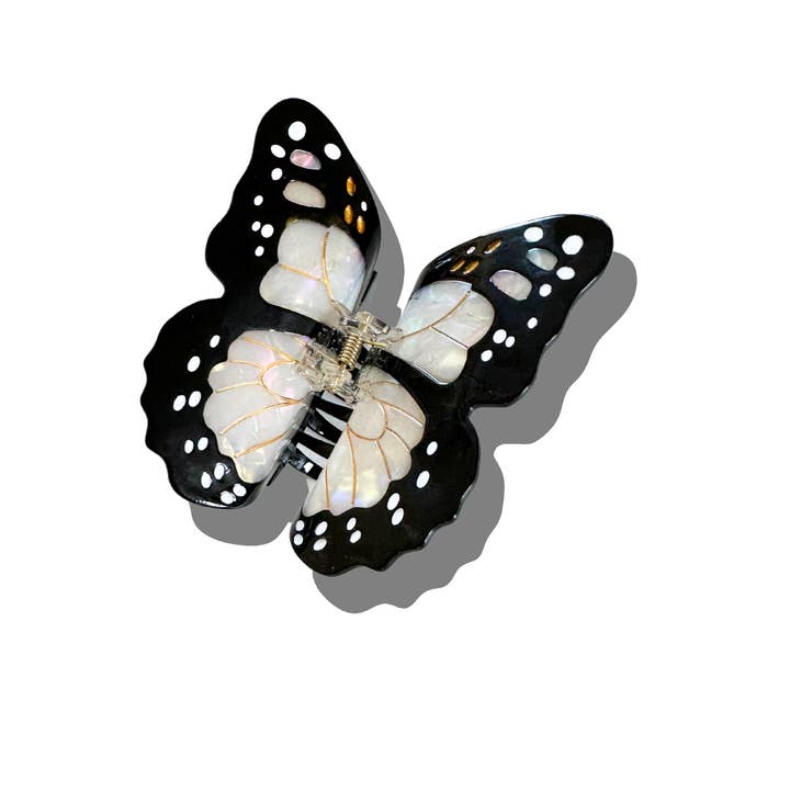 Solar Eclipse - Wholesale Hair Clip - Women's - Hand-painted Monarch Butterfly Claw Hair Clip | Eco-Friendly