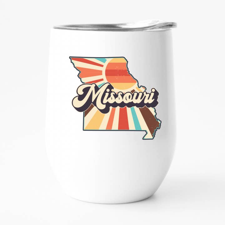 Retro Missouri vin Tumbler, State Pride Tumbler for engroshandel hos Fbombs & Booze