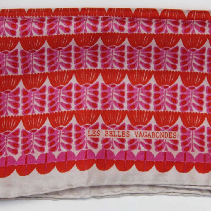 Les Belles Vagabondes - Wholesale Head Scarf - Women's - Oslo Fuchsia Mini Scarf