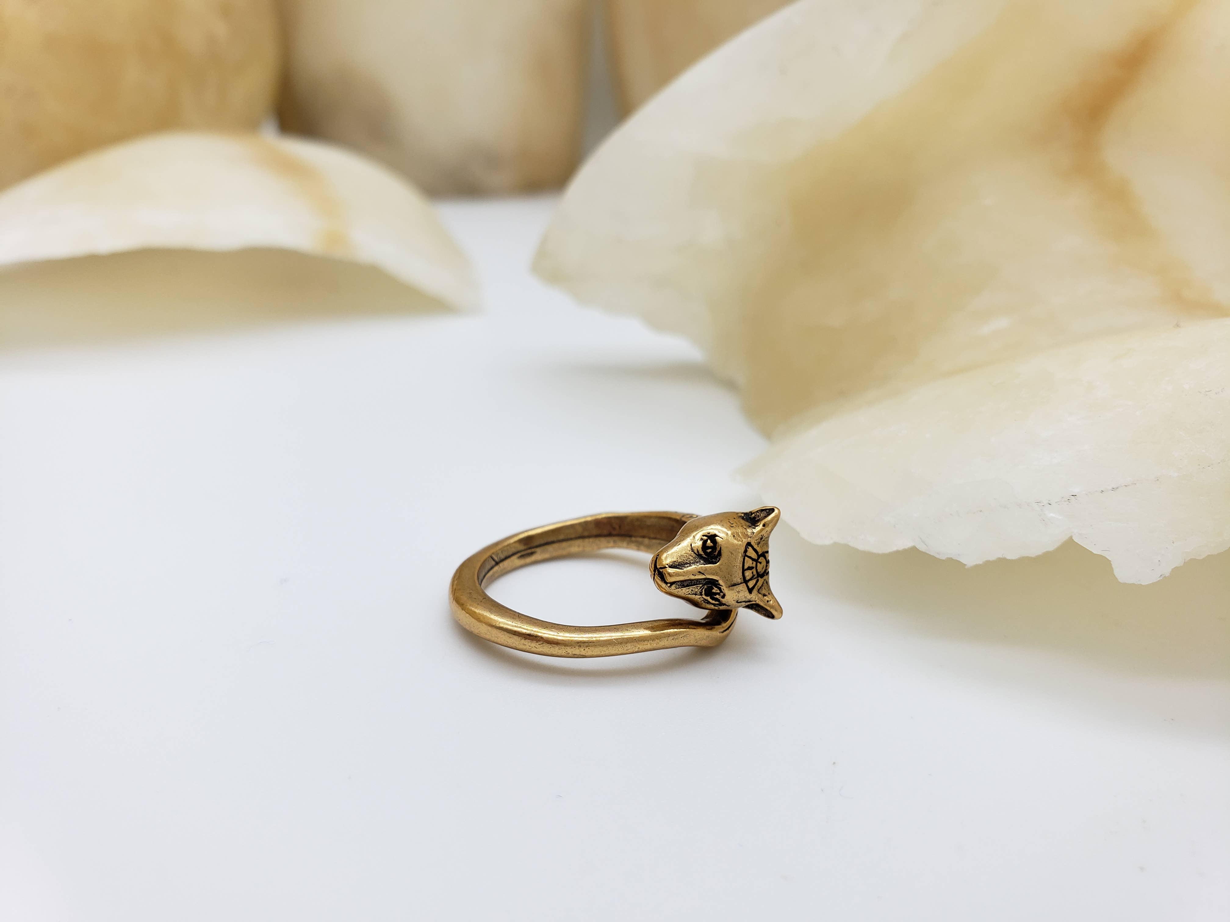 Discoveries, Inc. – Engroshandel Statementring – Ægyptisk katte-ring - justerbar - Bastet gudinde4