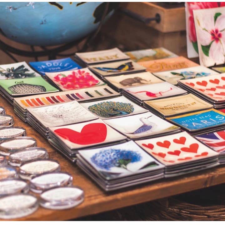 Ben's Garden - Wholesale Decorative Tray - Friendships Fill Your Life Decoupage Glass Tray