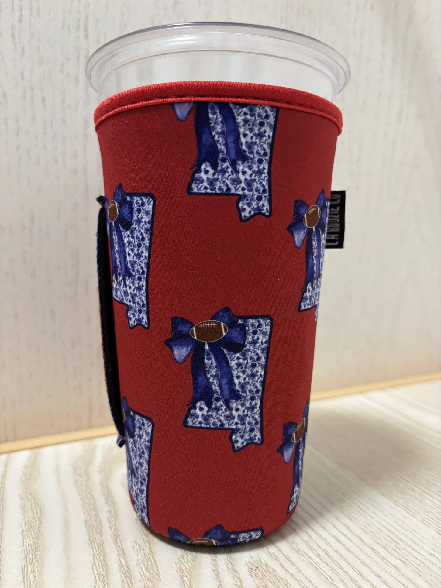 LA Koozie Company - Wholesale Drink Huggers & Koozies - (LATE OCTOBER PRE-ORDER) Red & Blue MS STATE TALL2
