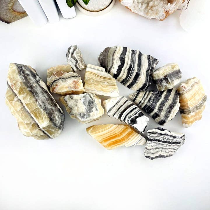 Rock Paradise - Wholesale Spiritual Stone/Crystal - Crystal Mexican Onyx Rough Stone - 5Kilo Bag (BLKBIN-08)