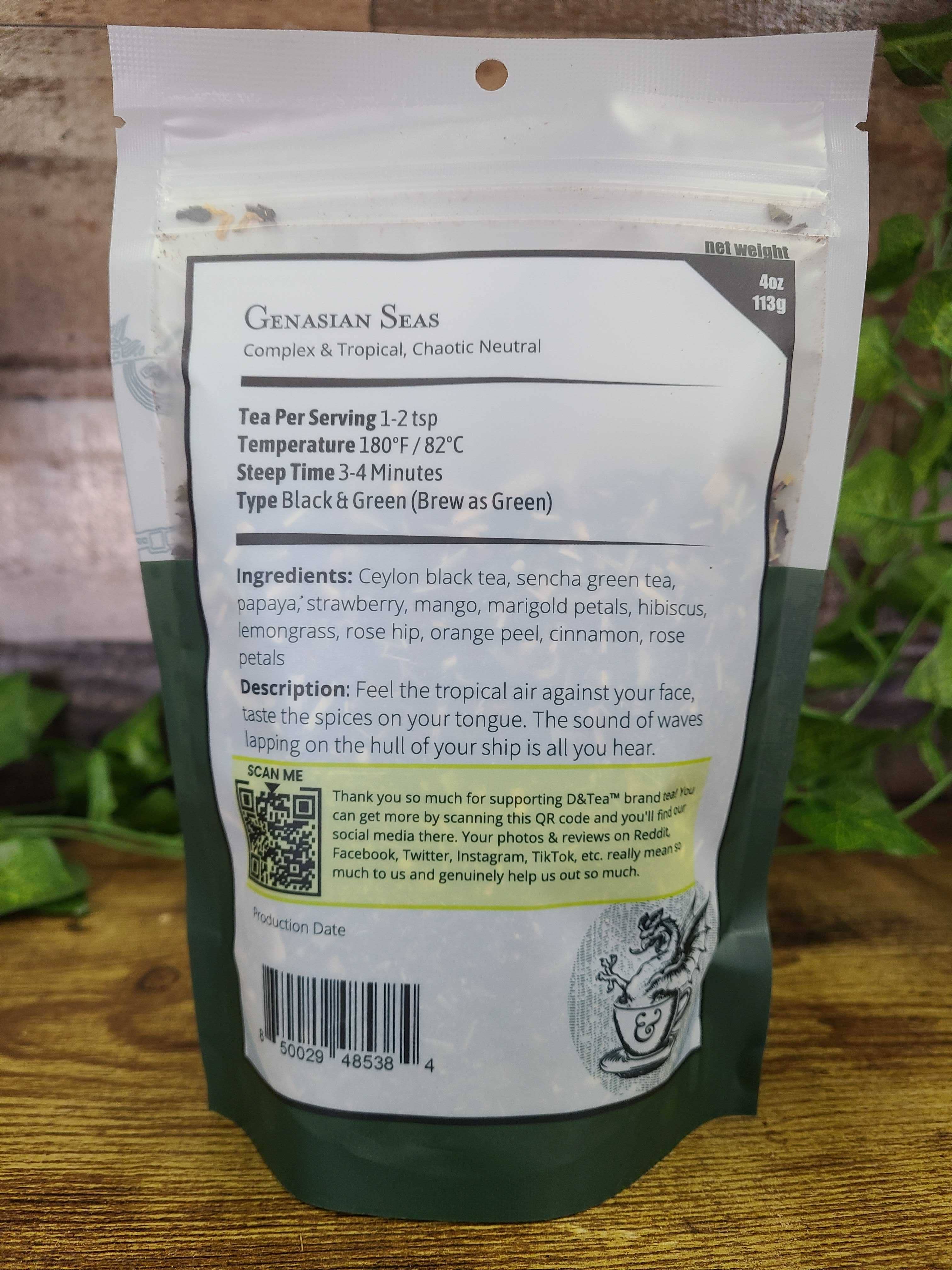 D&Tea – Chá solto por atacado – Chá - Verde/Preto - Genasian Seas2