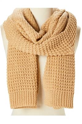 DNMC - Wholesale Scarf - Women's - WINTER SCARVES ON SALE! Chunky Knit Blanket Scarf1