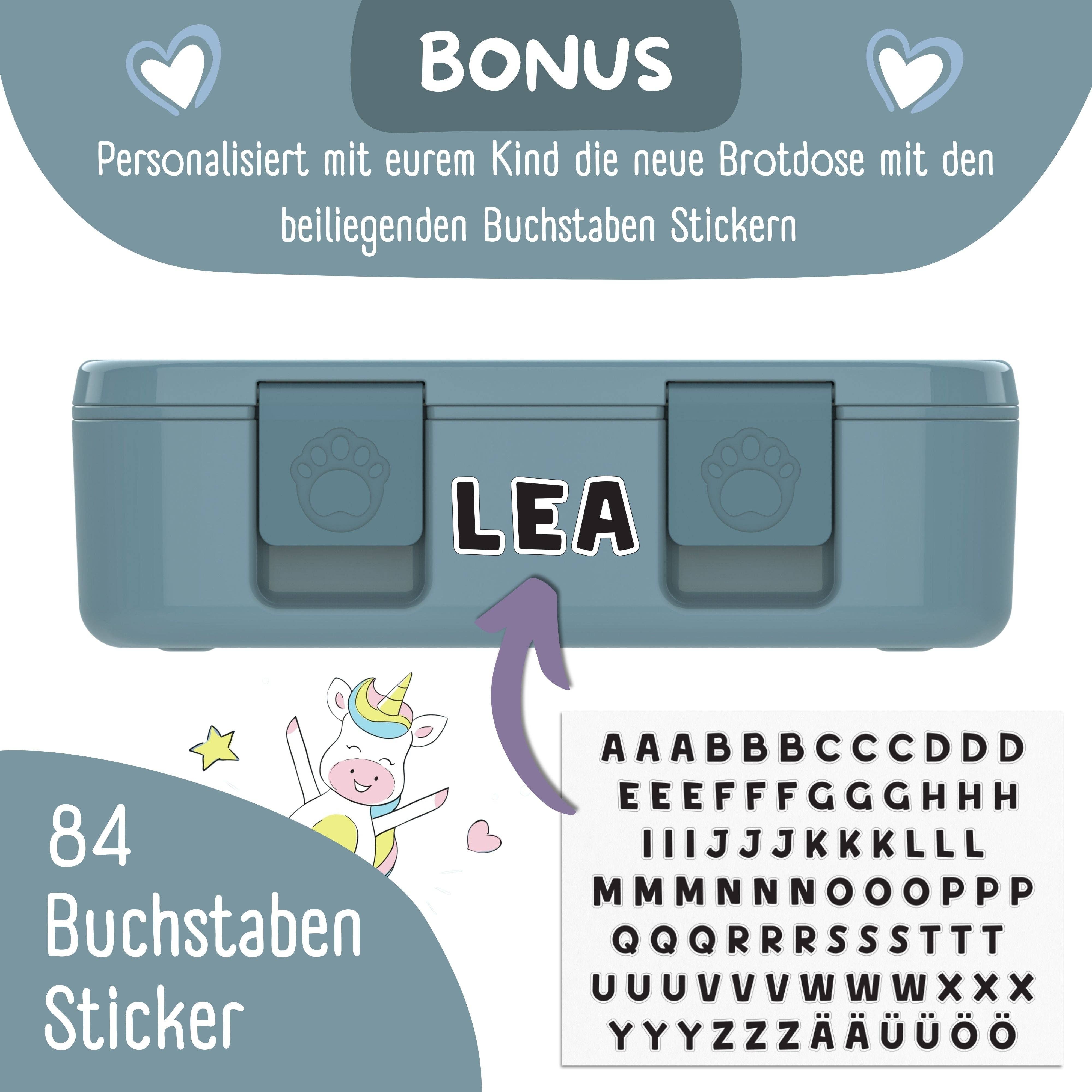 BEARFOOT - Wholesale Broodtrommel/lunchdoos - Kinderen - Broodtrommel met vakken, licht & lekvrij - blauw13