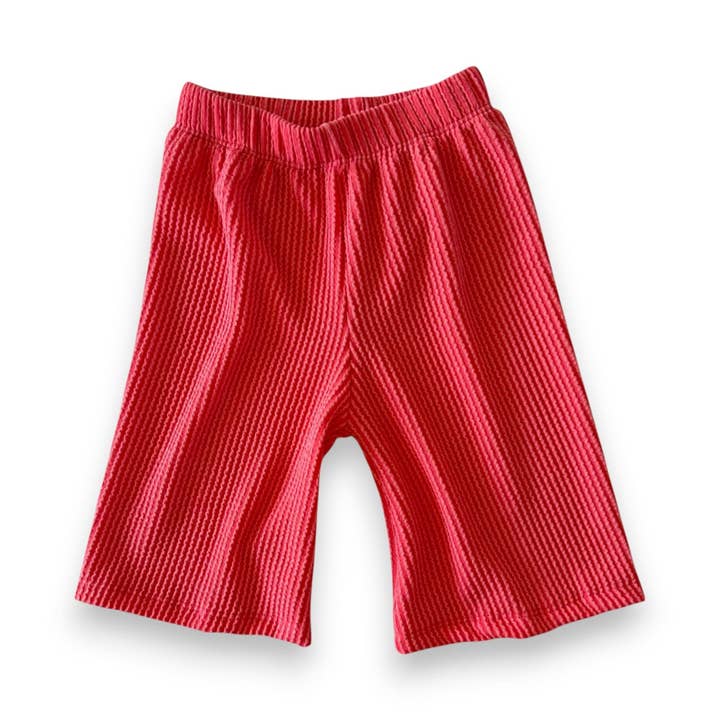 Best Day Ever Kids - Wholesale Pants - Kids - Wavy Rib Pink Wide Leg Pant – Easy Breezy Basic for Kids
