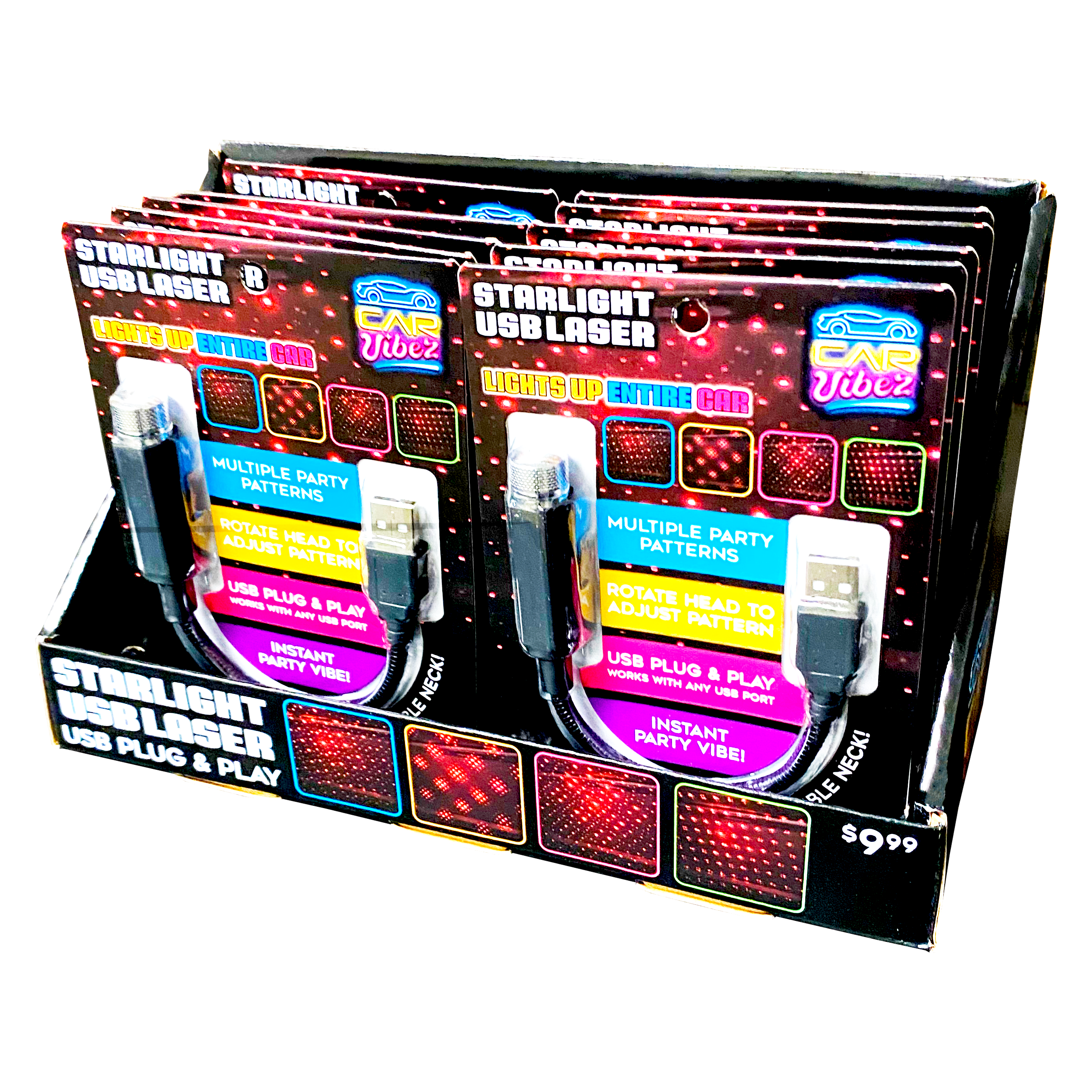 Novelty Brands - Wholesale Retailer Display - Accessories - Car Vibez Lighting & Auto Accessories 40PC Floor Display5