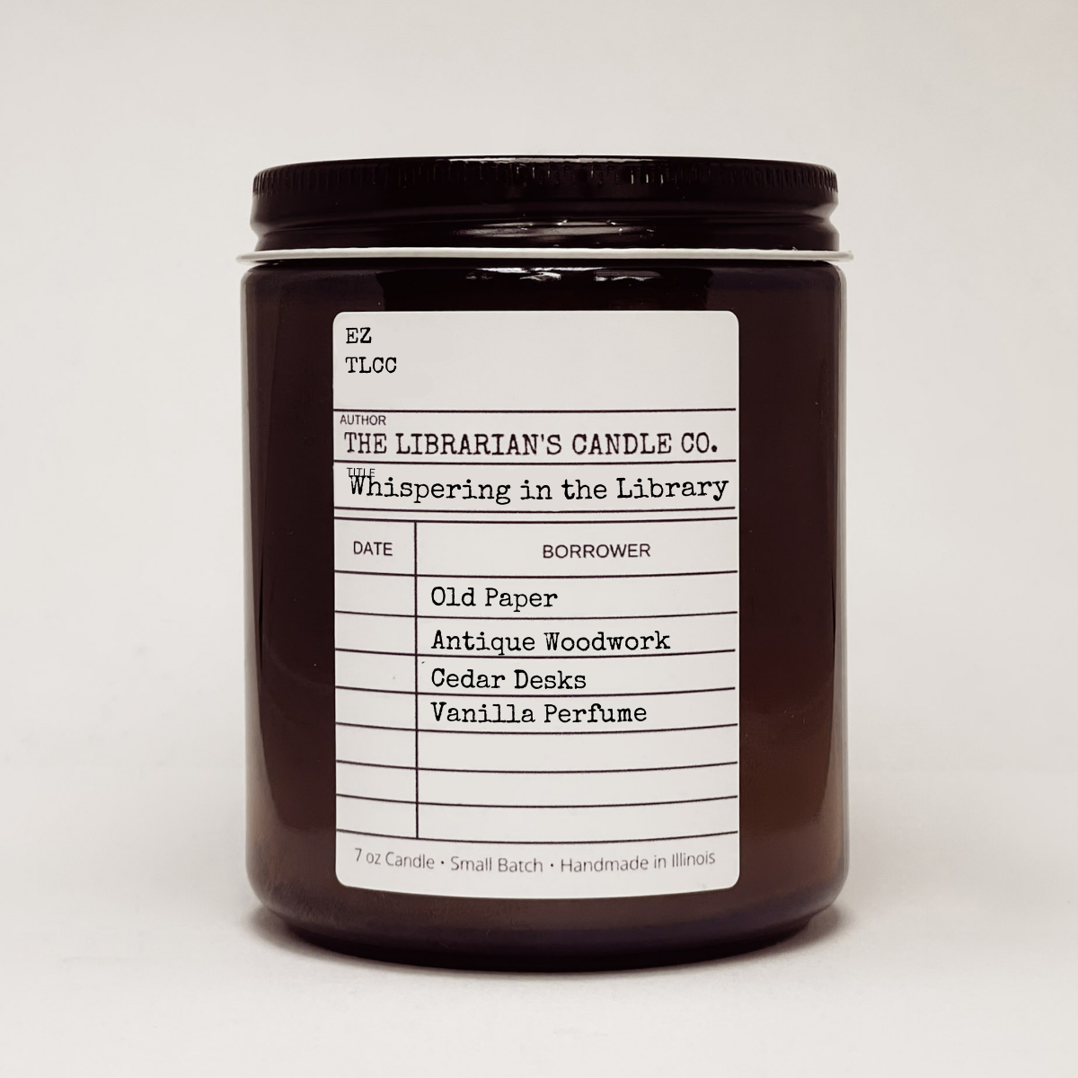 The Librarian’s Candle Co - Vendita all'ingrosso Candela in vasetto - Candela Letteraria Sussurri in Biblioteca, 7 oz0