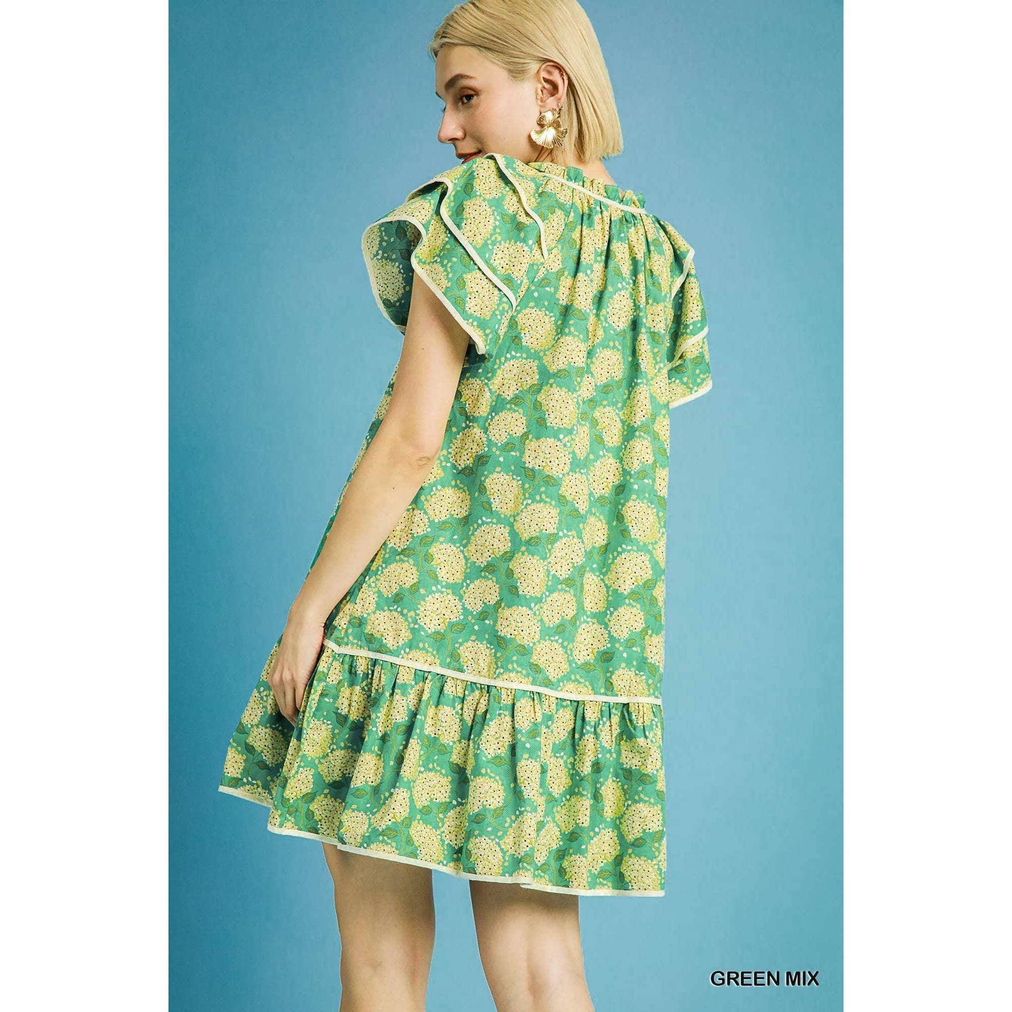 STYLE USA – Vestido - Mulher por atacado – Vestido floral em camadas12