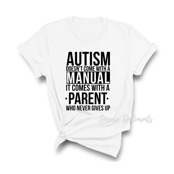 T-shirt pour parents autistes pour la vente par Sincere Sentiments LLC