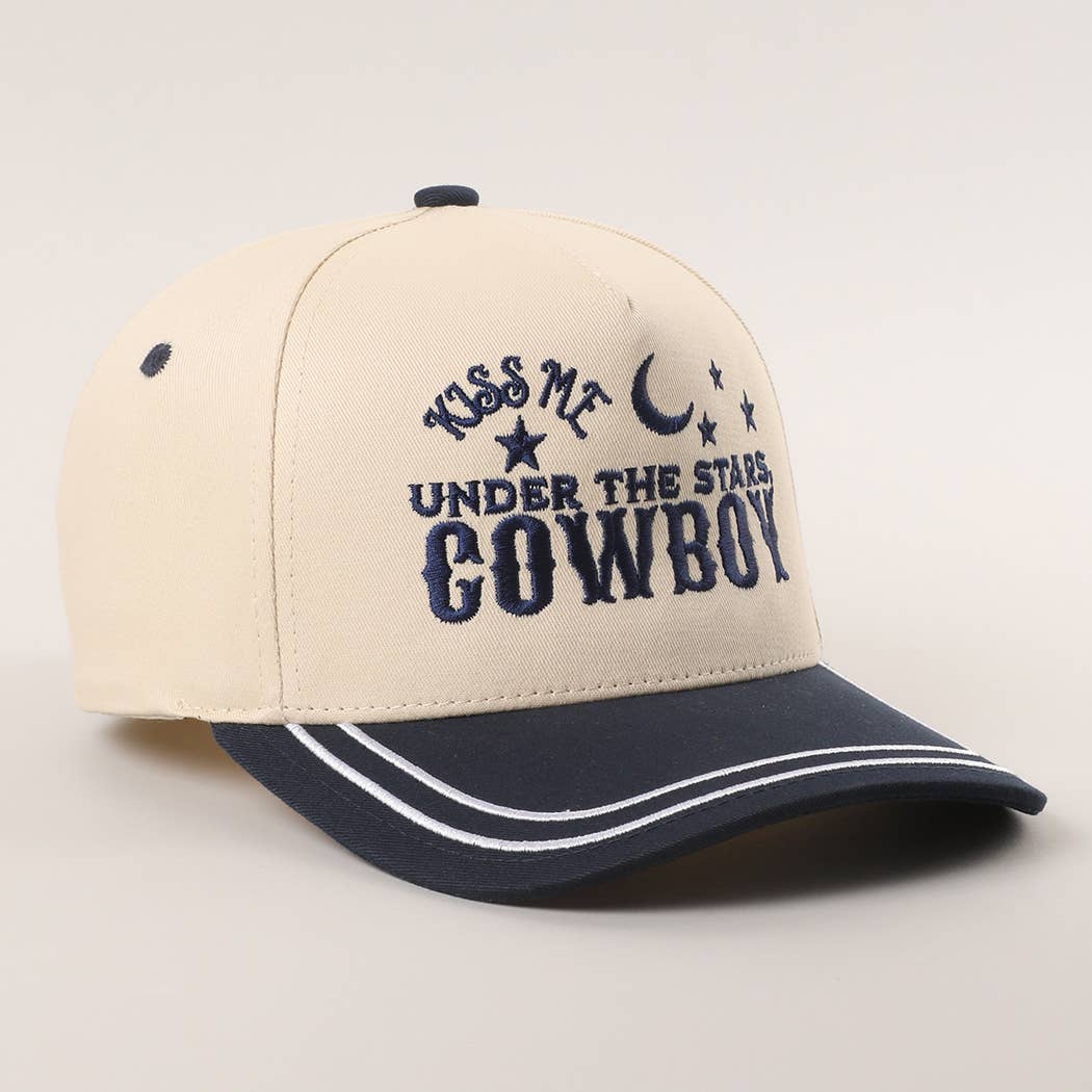 Fashion City - Vendita all'ingrosso Cappellino  da camionista - Unisex - Cappellino da camionista ricamato "Baciami sotto le stelle"8