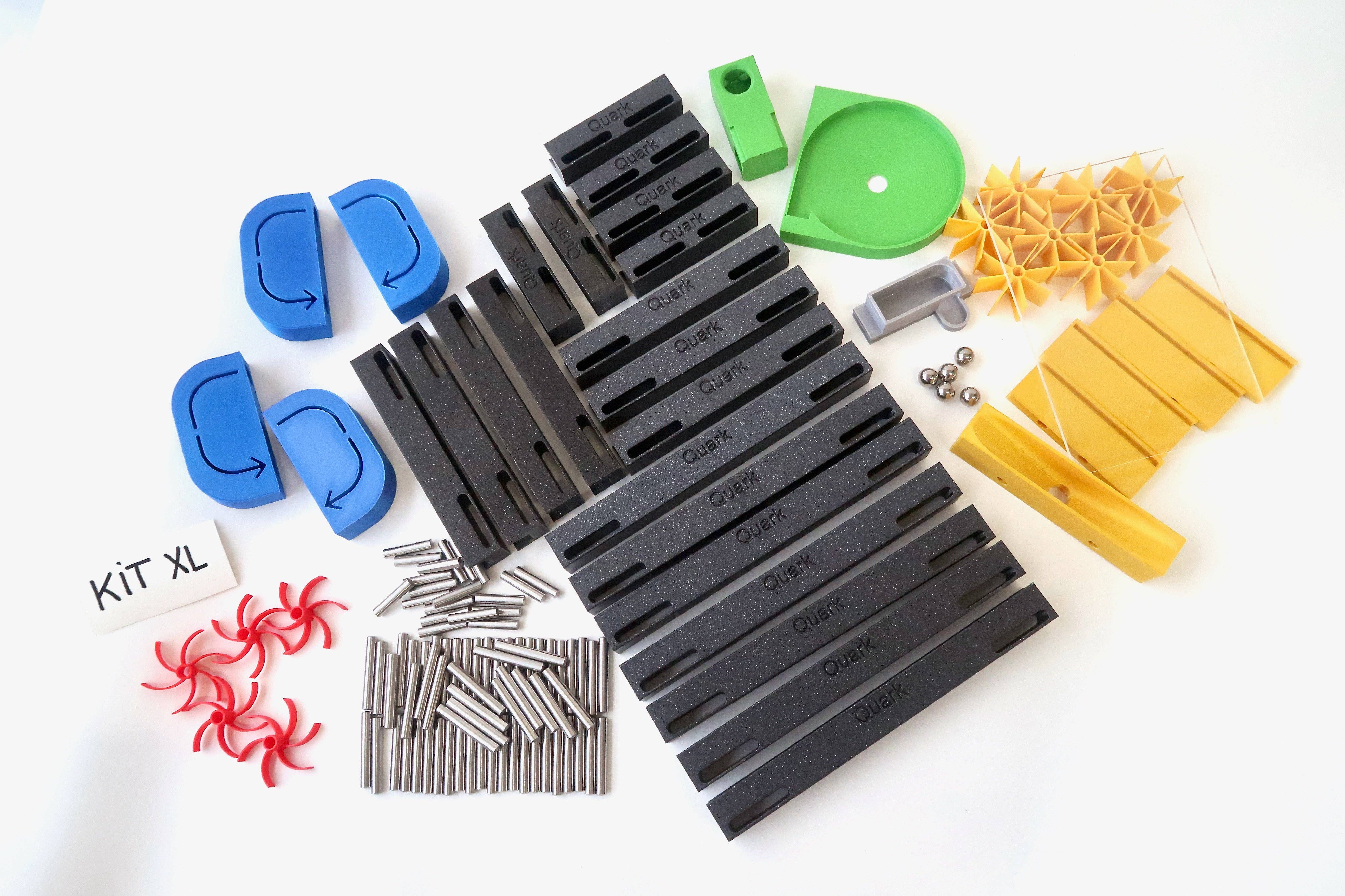 Galaxy Black Quark Marble Run - the creative Marble Run for wholesale on Faire6