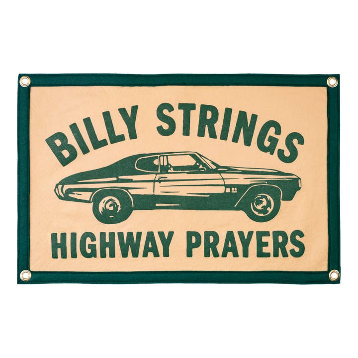 Highway Prayers Camp Flag • Billy Strings x Oxford Pennant for engroshandel hos Oxford Pennant