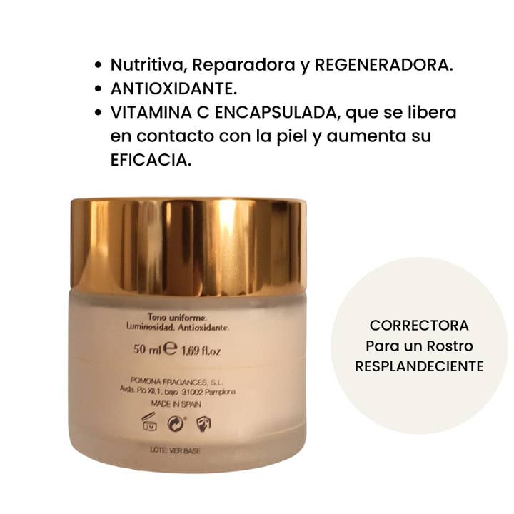 SESHAI CARE - Vente Crème hydratante anti-âge - CRÈME CORRECTRICE ET ÉCLAIRCISSANTE À LA VITAMINE C3