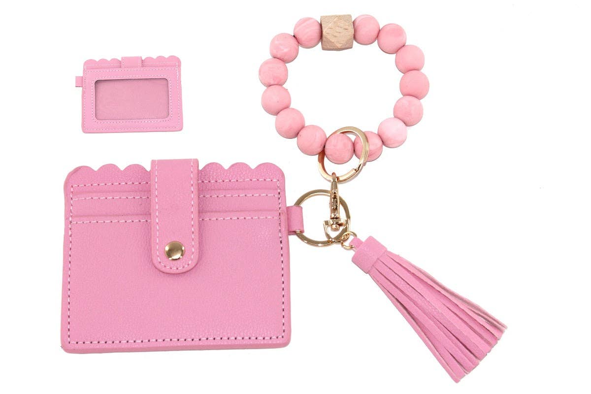 MiMi Wholesale - Wholesale Wristlet - BB139X156 Silicone Beaded Stretch Bracelet Wristlet ID Holde1