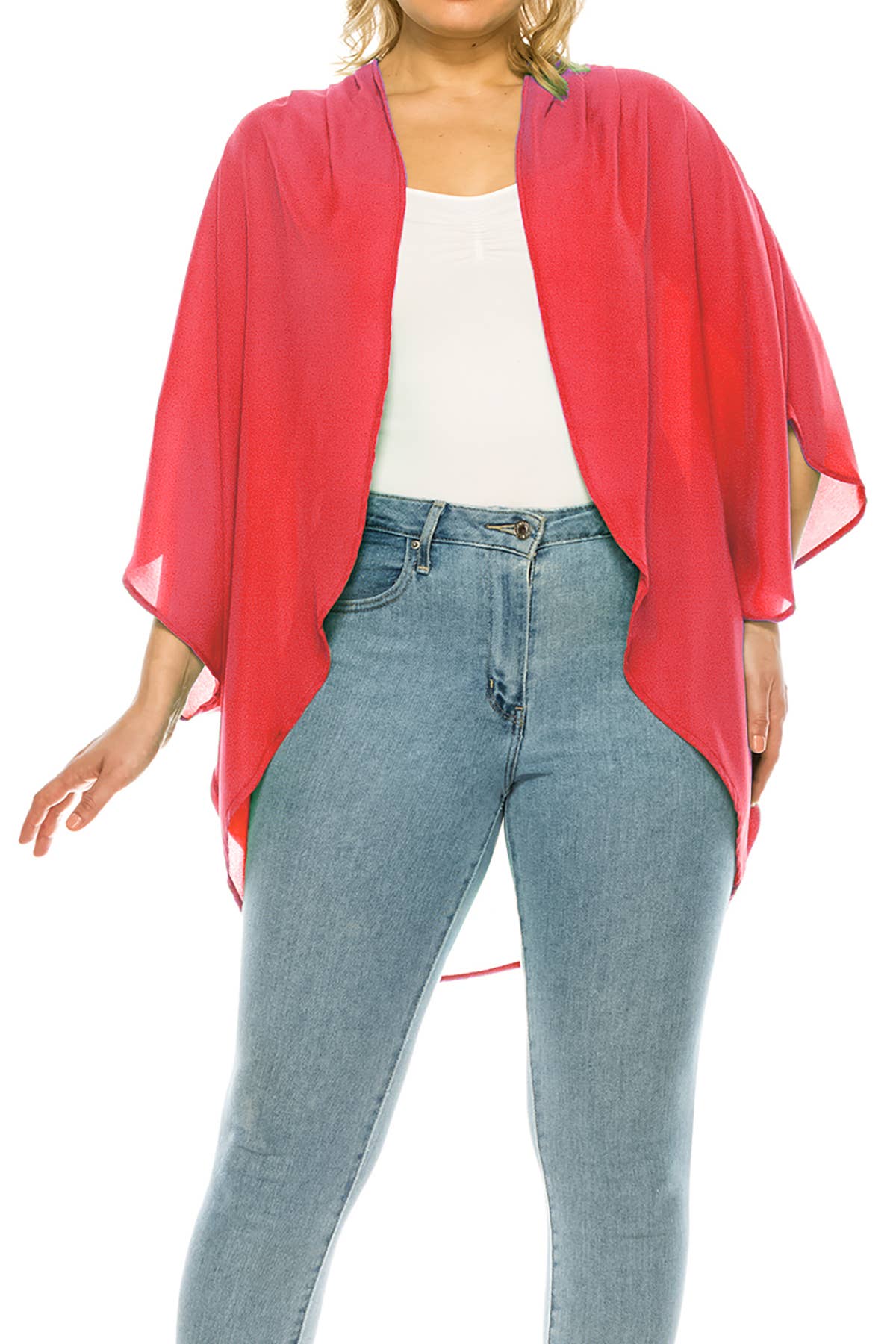 MOA COLLECTION – wholesale Kofta - Dam – Flowy Kimono Ärmad Kofta i Plus-Size5