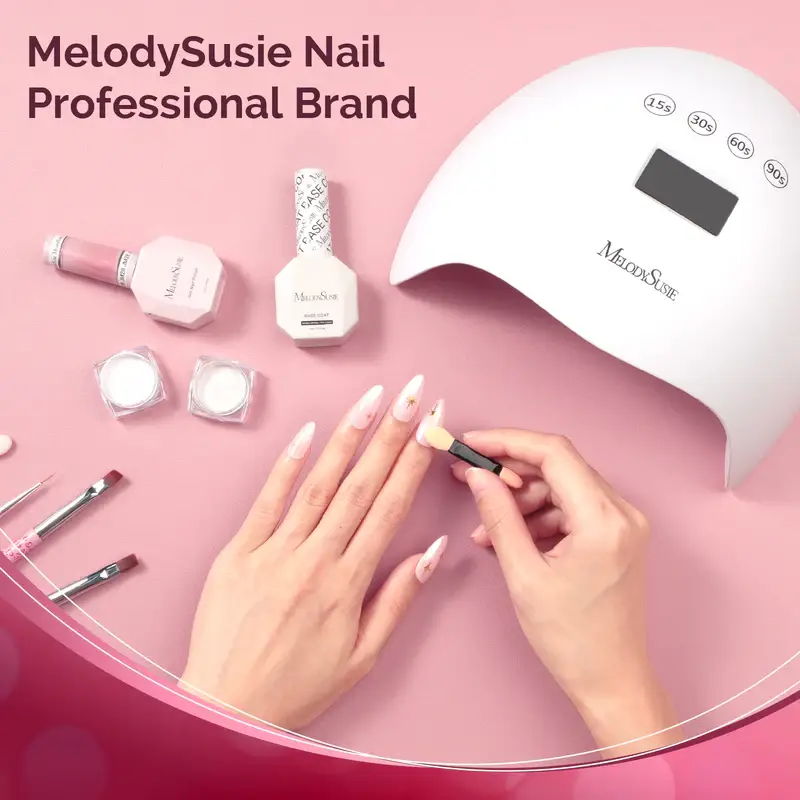 MELODYSUSIE – wholesale Nail polish – White Chrome Nail Powder5