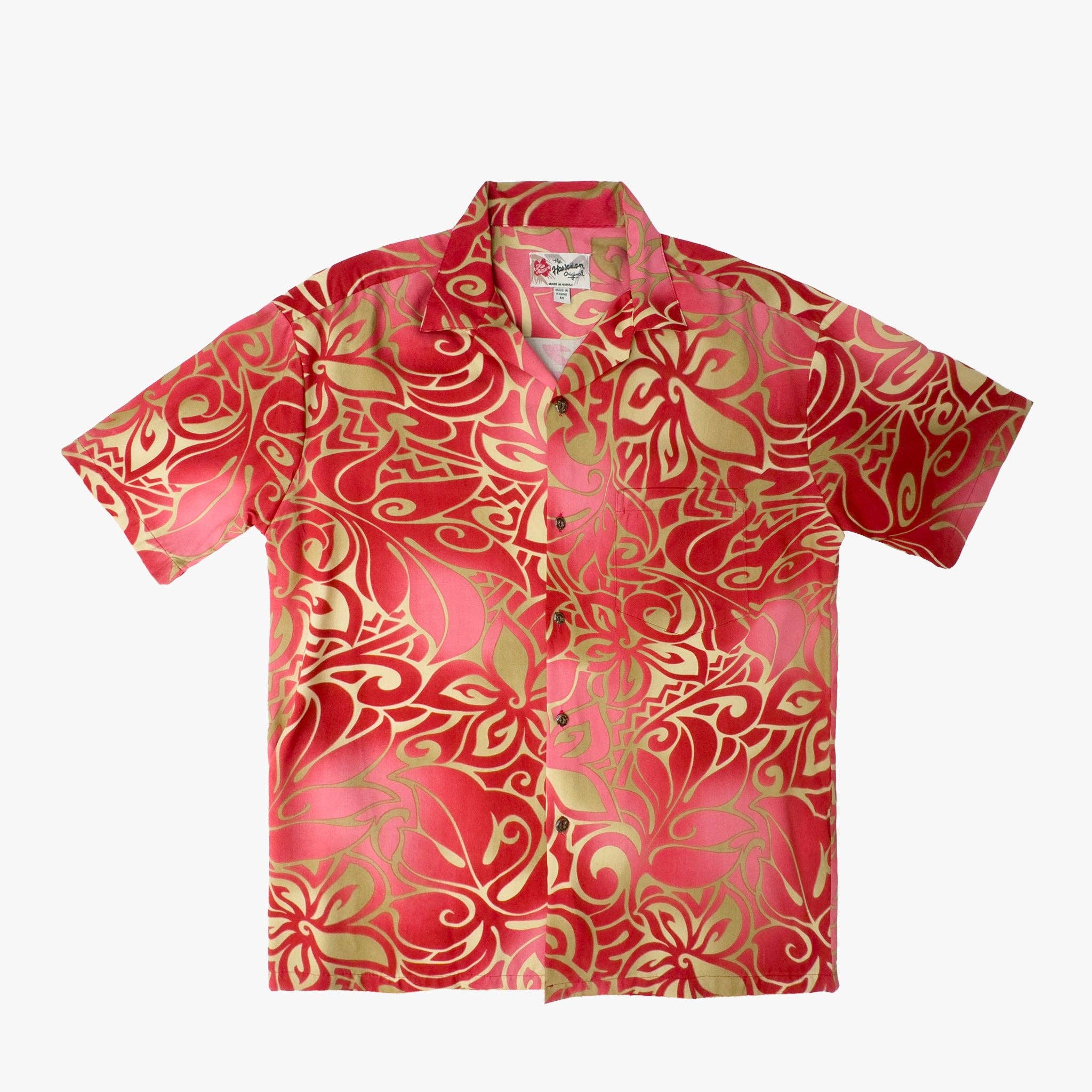 Hilo Hattie - Wholesale Button Down Shirt - Men's - Tribal Tiare Aloha Shirt7