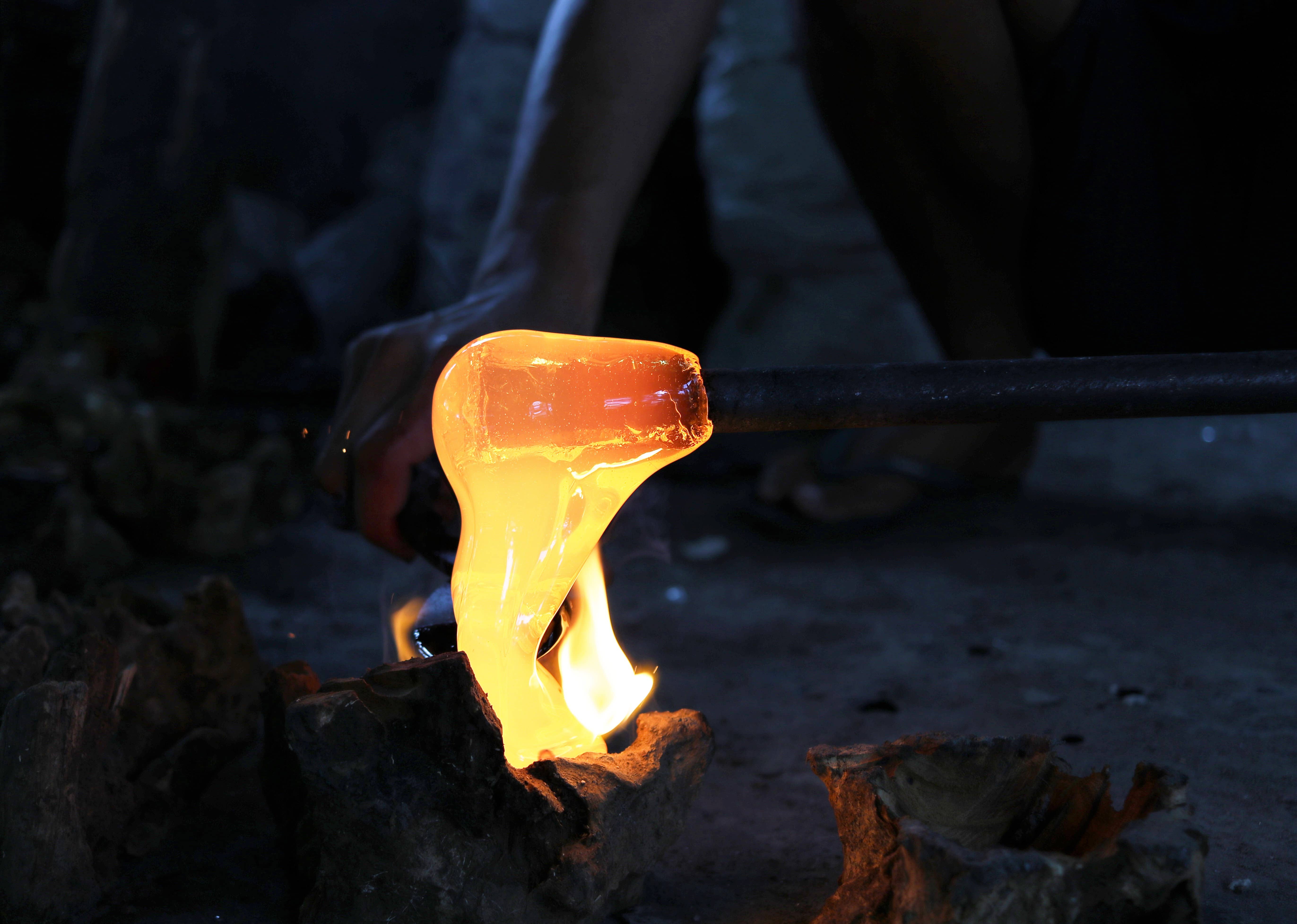 Cohasset Gifts - Wholesale Candle Holder - 2pc Single Cohasset Molten Glass Candle Holder Set5