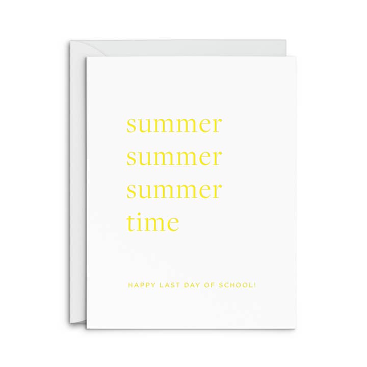 Summer Time Greeting Card for wholesale by Smitten on Paper