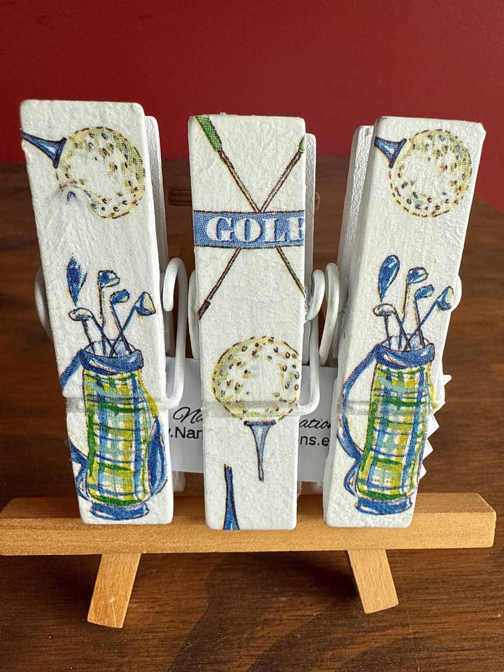 NIEUW Mannen Jongen Man Golfclubs Snack Chip Clips - Bedankjes - voor wholesale door NanCBeeCreations