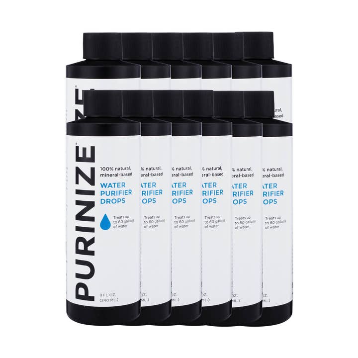 PURINIZE® WATERZUIVERAAR DRUPPELS 8 OZ. - KOFFER (12 FLESSEN) - GROOTHANDEL voor wholesale door PURINIZE