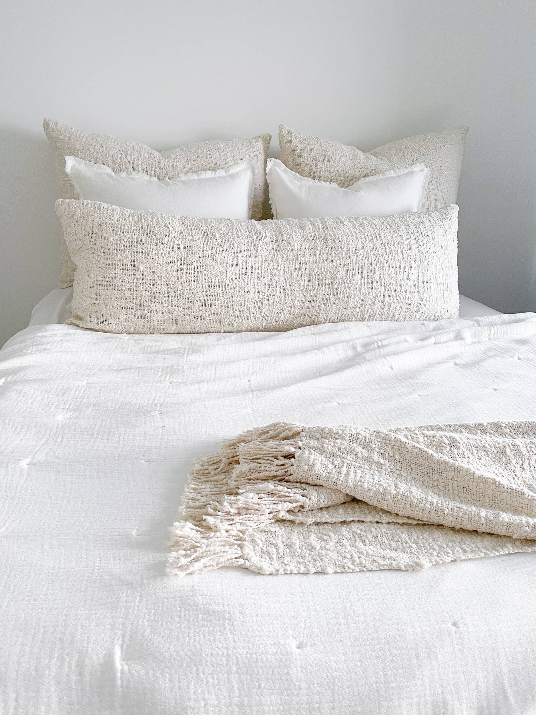 Anaya Home - Wholesale Throw/Decorative Pillow - Cozy Cotton Boucle Pillows15