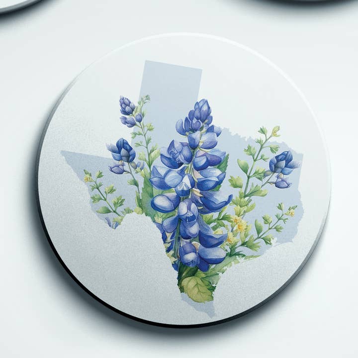 Set de dessous de verre Texas Spring | Série Four Seasons pour la vente par Paperfinch Design