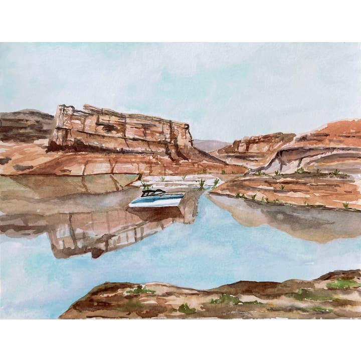 "Lake Powell" Horizontal Canvas Print for wholesale by Morgan Victoria Design