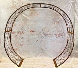 Garden Iron And More - Wholesale Outdoor Ornament/Decor - Round Like Metal Circle Arbor Iron Comes Apart No Bolts1