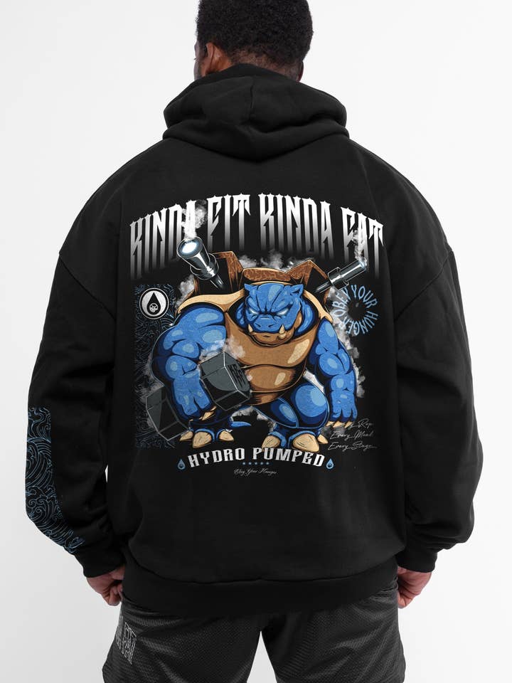 Hydro Pumped Heavyweight Oversized Hoodie for wholesale by Kinda Fit Kinda Fat