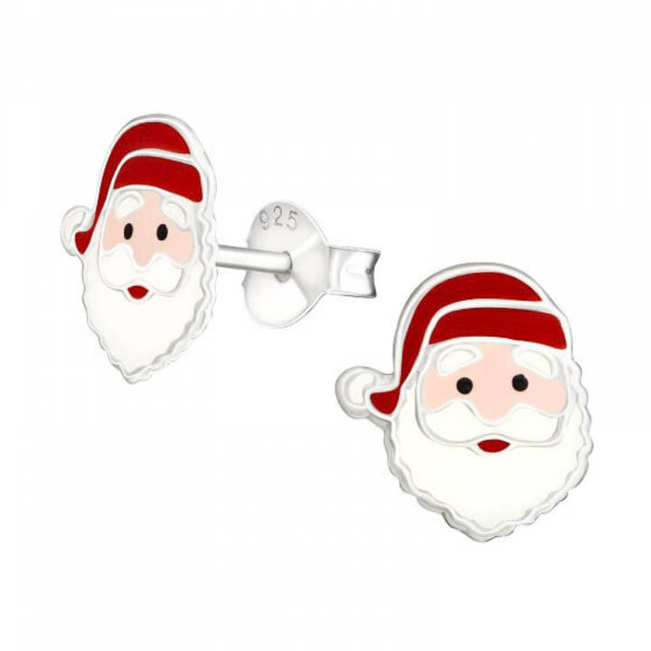 E-122 Santa Face Earrings for wholesale by Moonrise Jewelry