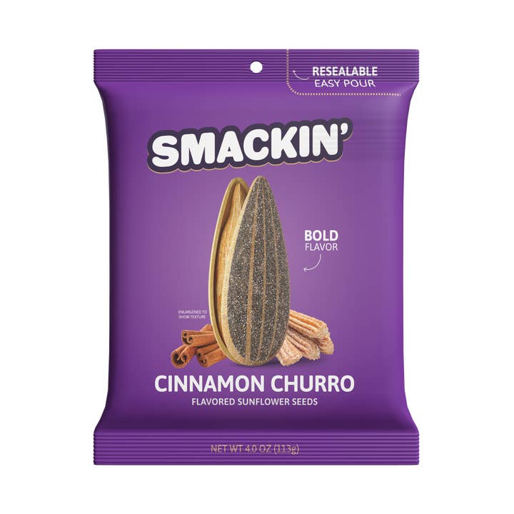 SMACKIN' Cinnamon Churro 4oz 12p for wholesale by Sahara Stock & Go wholesale