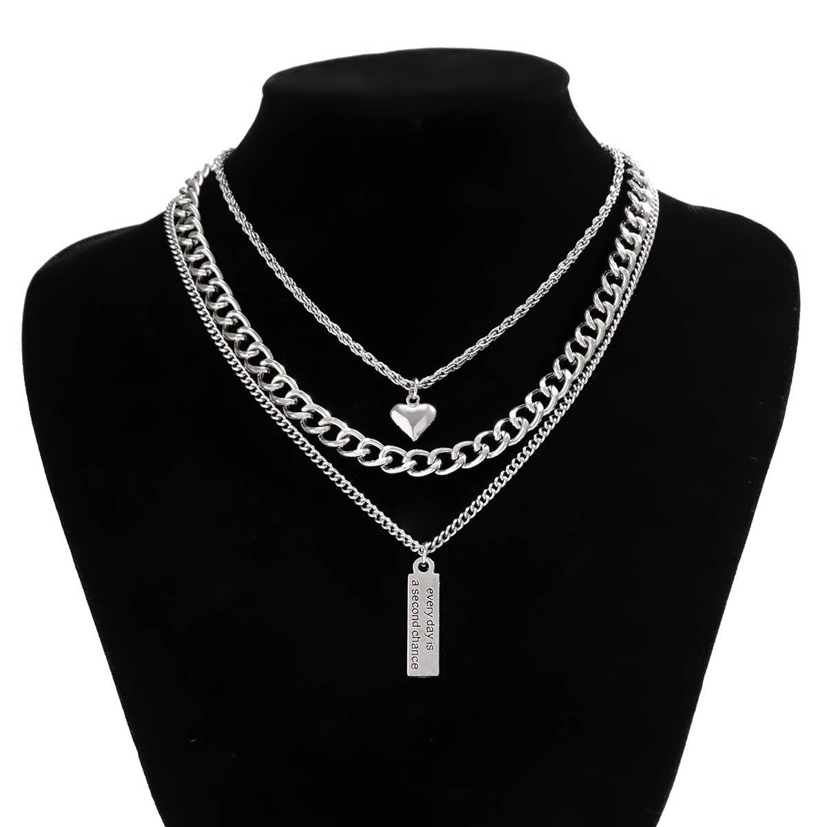 TYPE  SIMPLE MULTI-LAYER CHAIN NECKLACE_CWAJE1129 for wholesale on Faire5