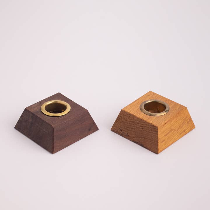 Collin Garrity - Wholesale Candle Holder - Square Wood Candle Holder