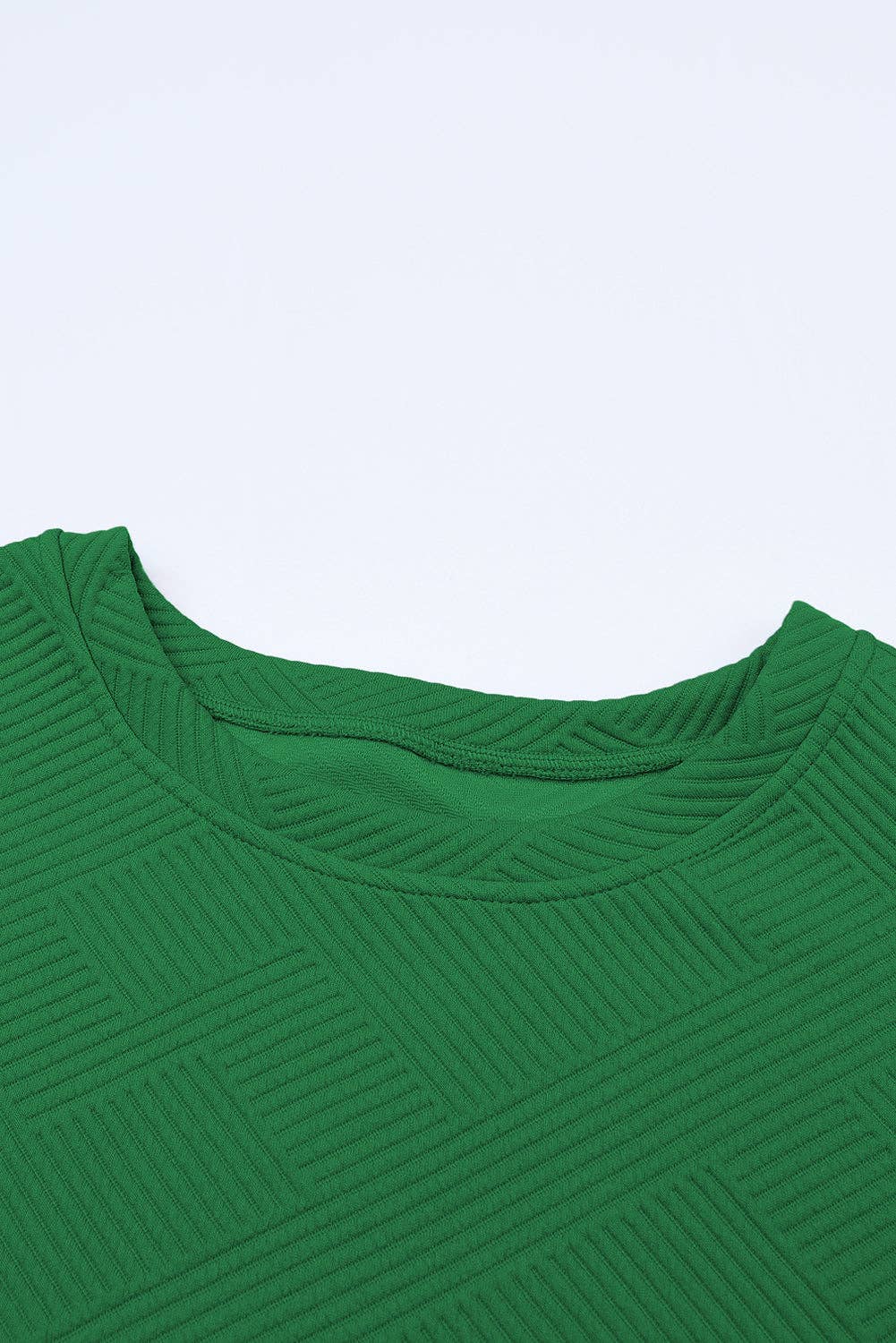 PRETTY BASH – Großhandel Loungewear-Set – Damen – Set aus unifarbenem T-Shirt mit Struktur und Hose mit Kordelzug20