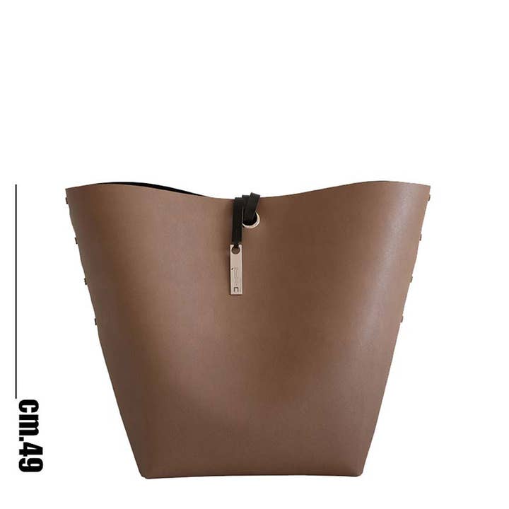 PANIER “le Court” en cuir recyclé* N°1 pour la vente par DAMPAÌ