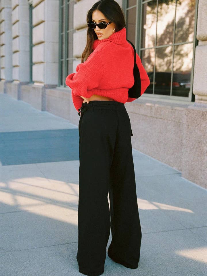 Marayn - Wholesale Pants – Women's - Chic 2025 Streetwear Adjustable Waist Cargo Pants11