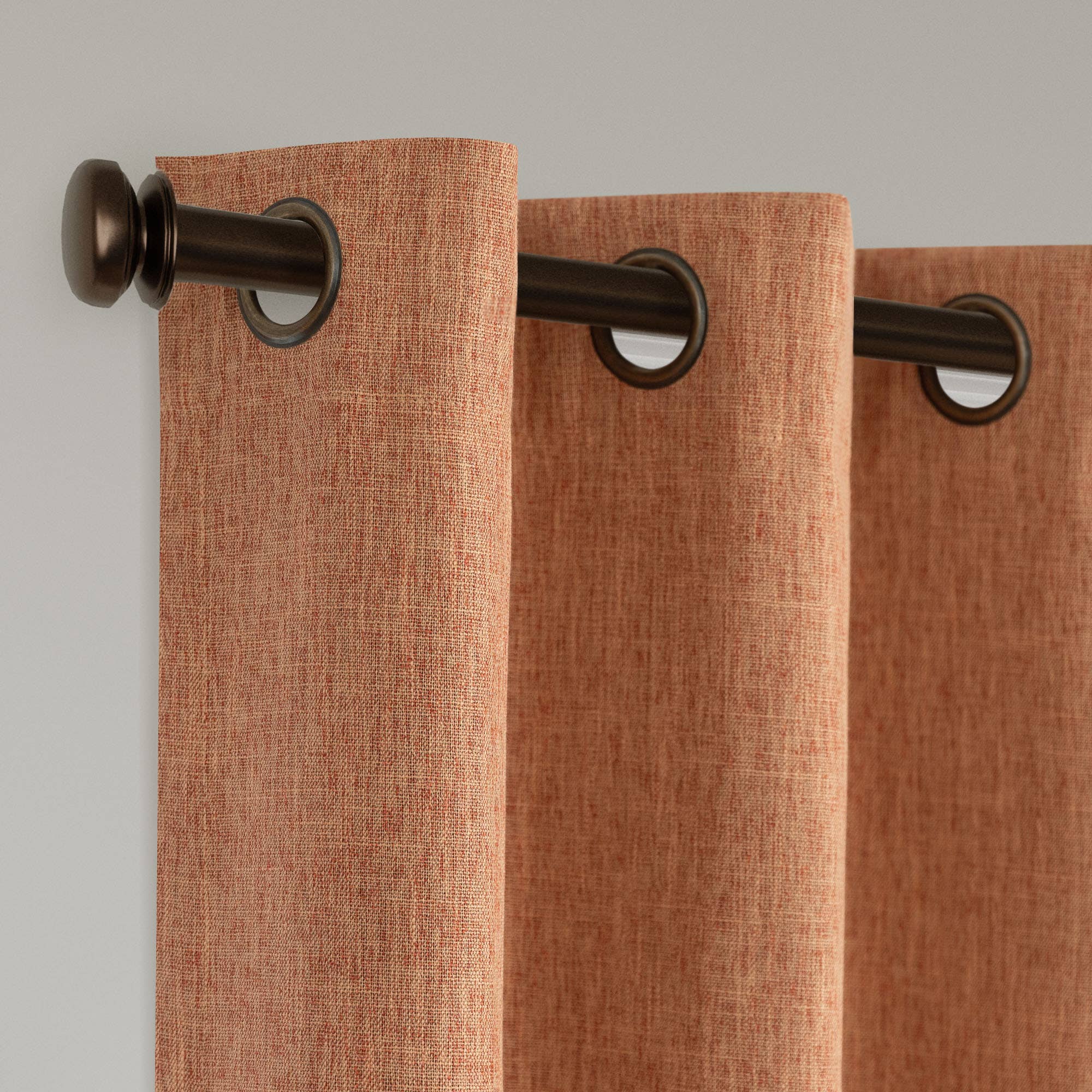 Awesome Home – Großhandel Vorhang – Verdunkelungsvorhänge mit Leinenstruktur und Ösen, 2 Paneele35